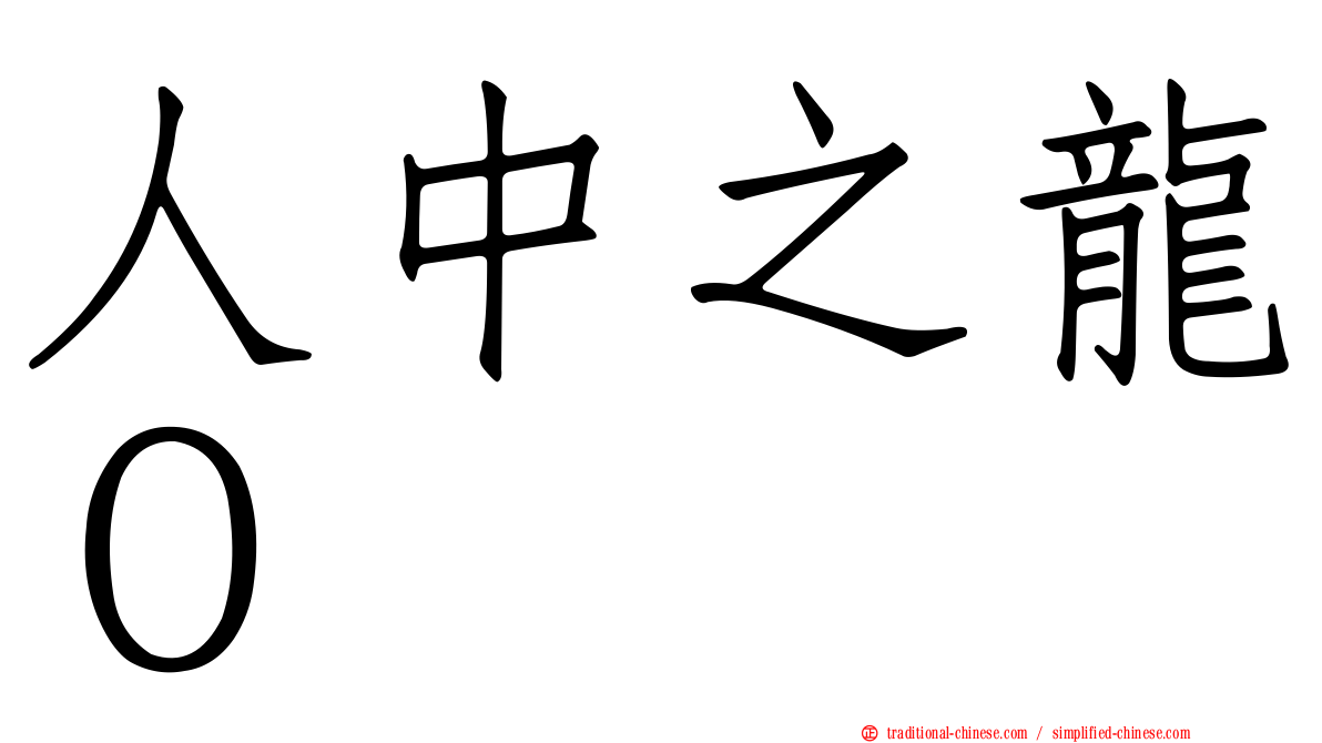 人中之龍０