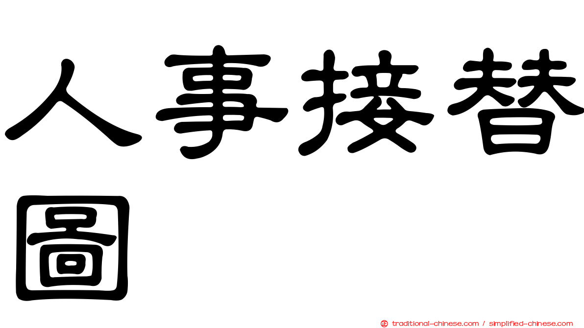 人事接替圖