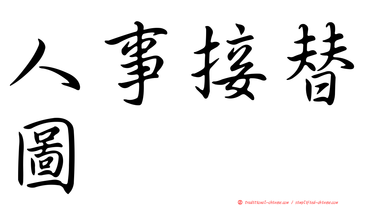 人事接替圖