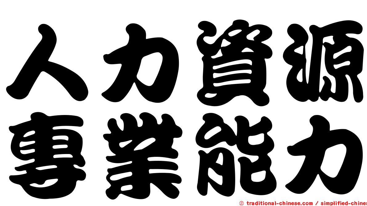 人力資源專業能力
