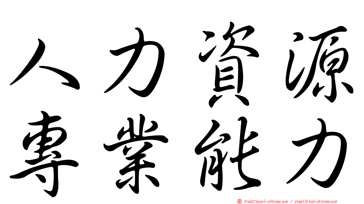 人力資源專業能力