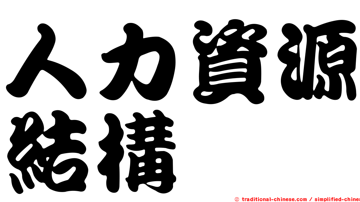 人力資源結構