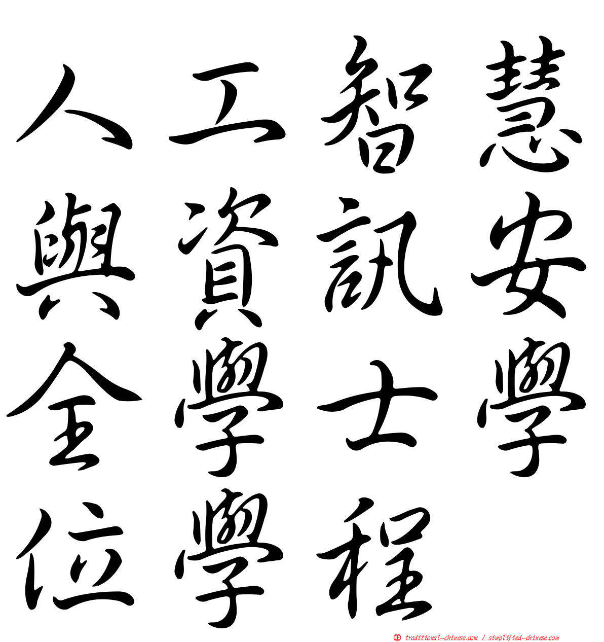 人工智慧與資訊安全學士學位學程