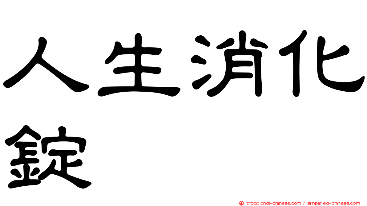 人生消化錠