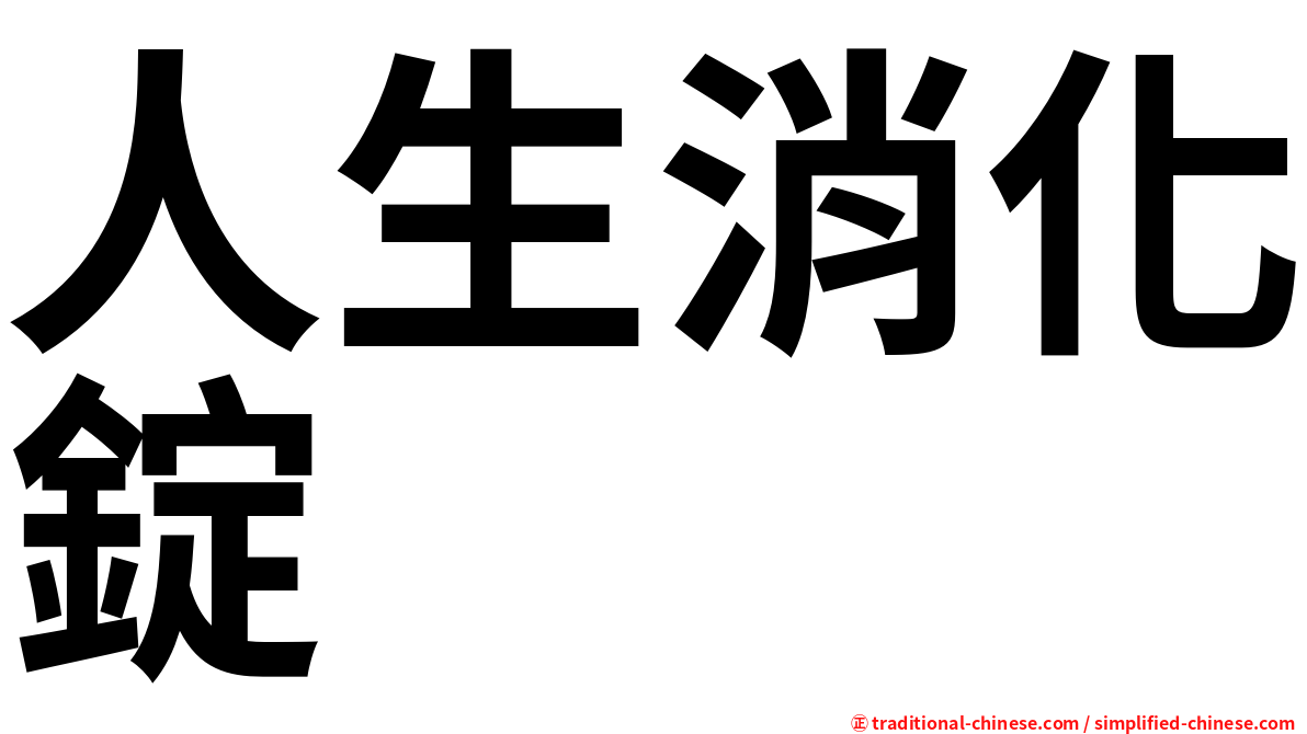 人生消化錠