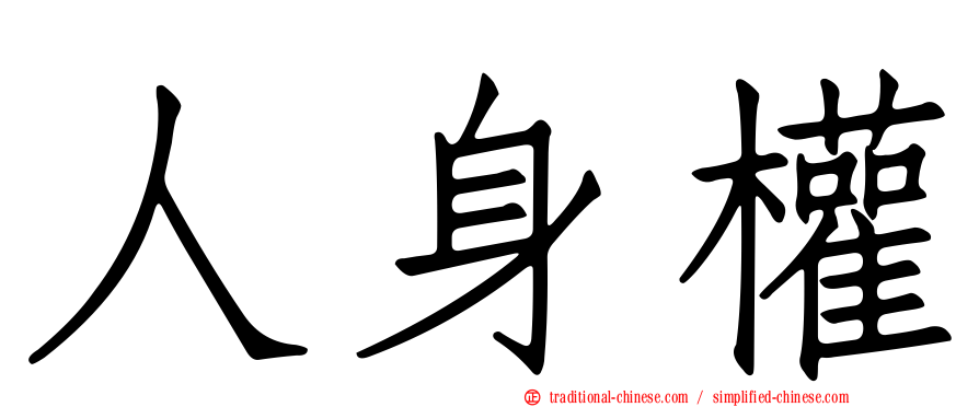 人身權