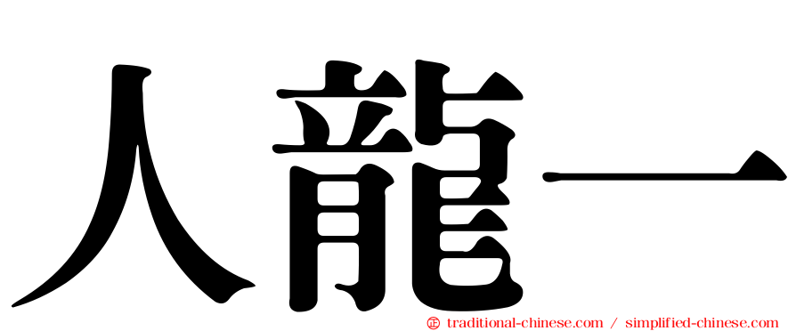 人龍一