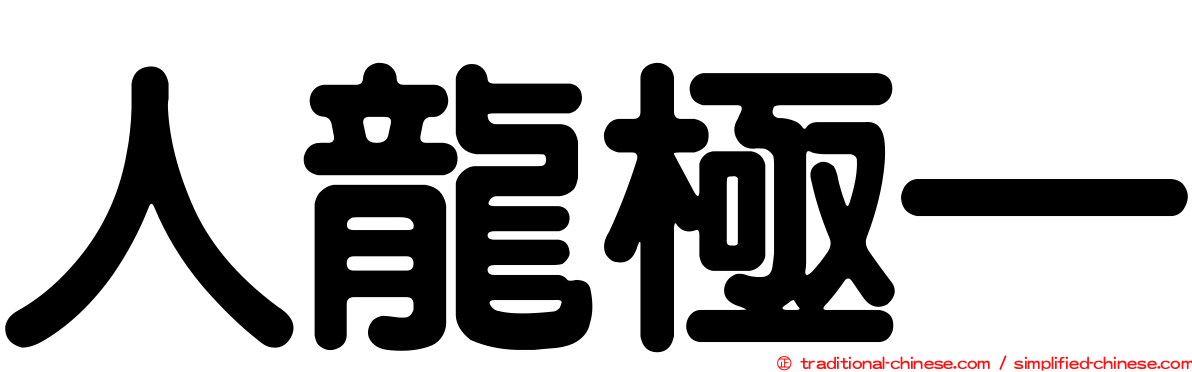 人龍極一