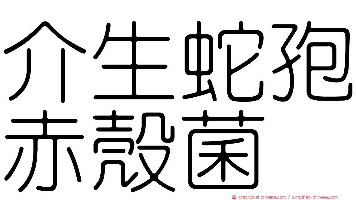 介生蛇孢赤殼菌