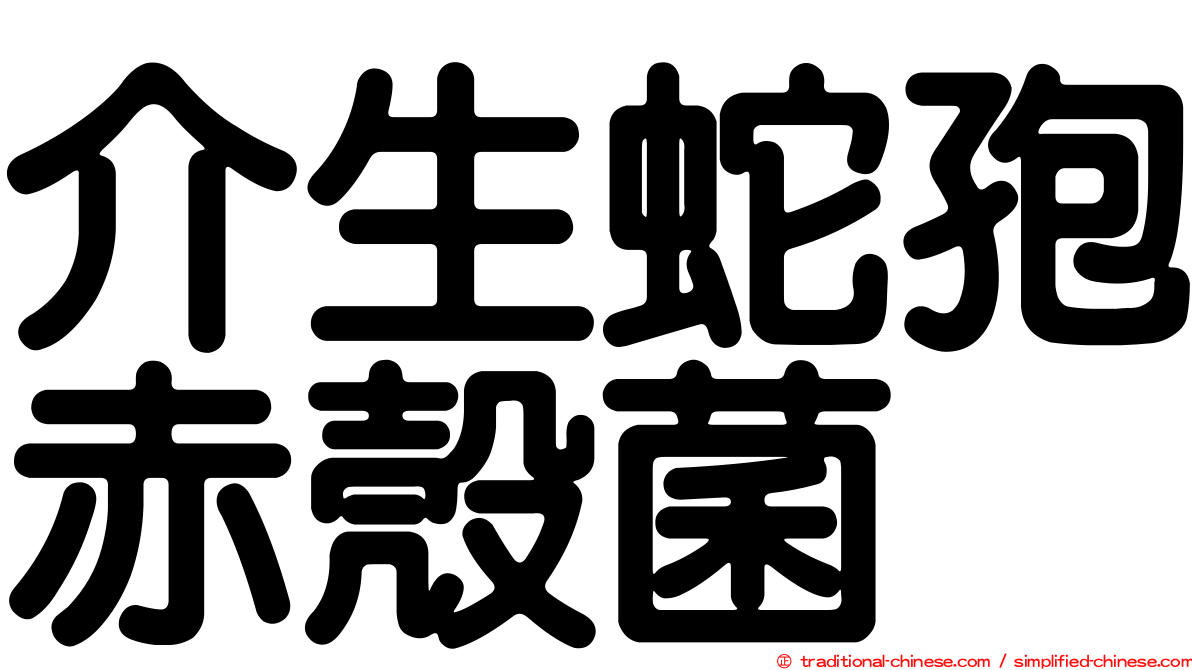 介生蛇孢赤殼菌