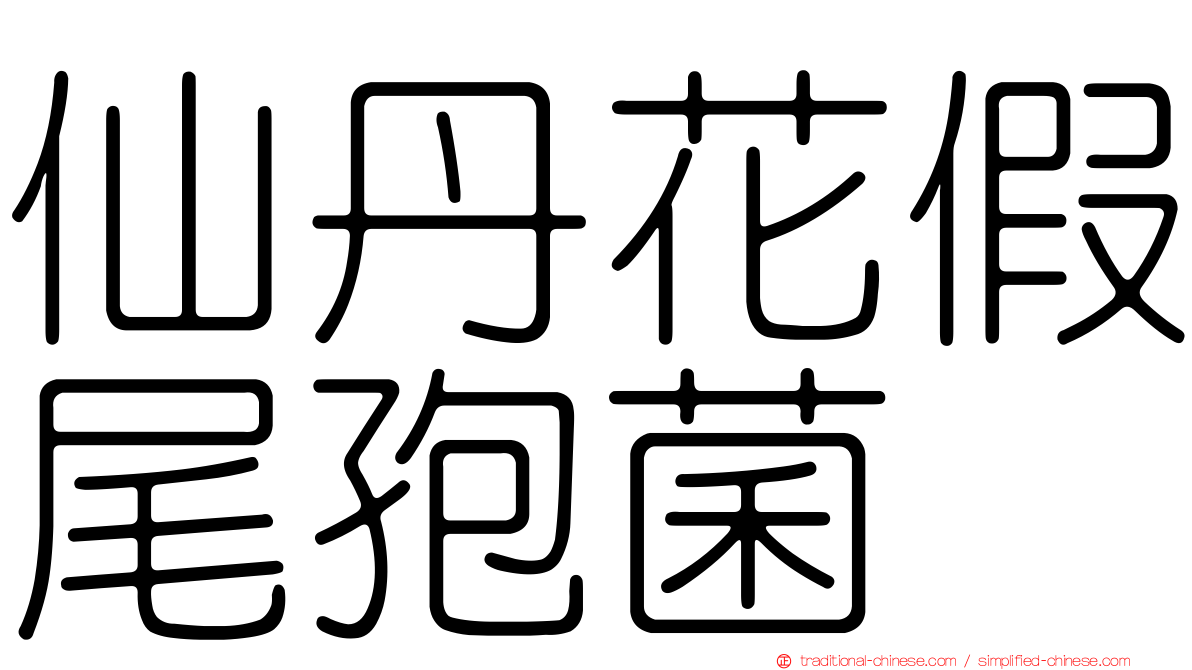 仙丹花假尾孢菌
