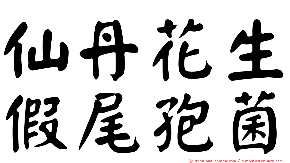 仙丹花生假尾孢菌