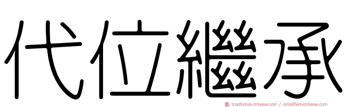 代位繼承