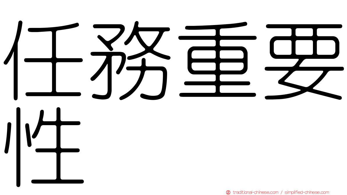 任務重要性