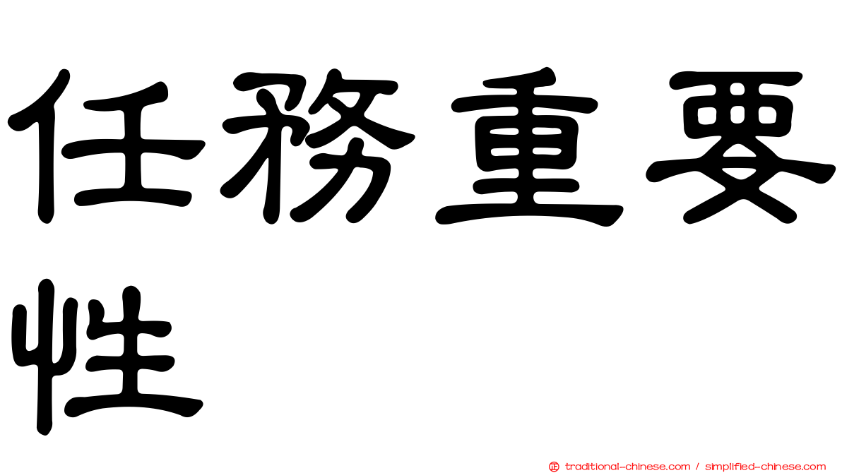 任務重要性