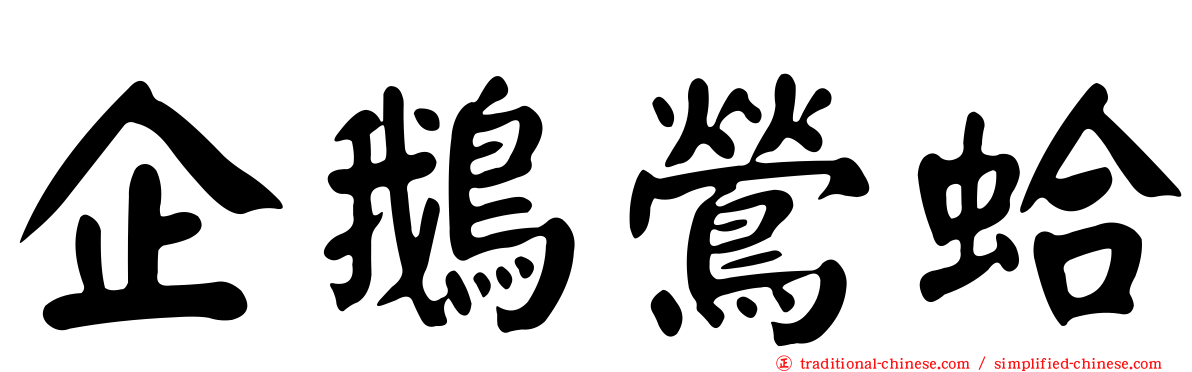 企鵝鶯蛤