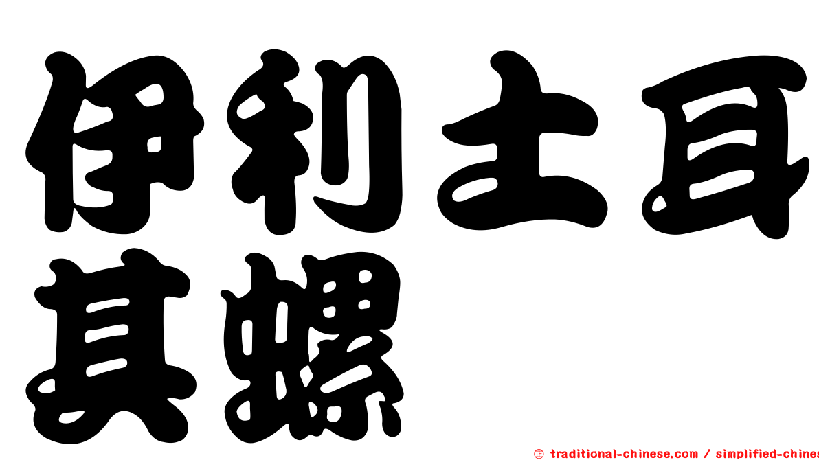 伊利土耳其螺