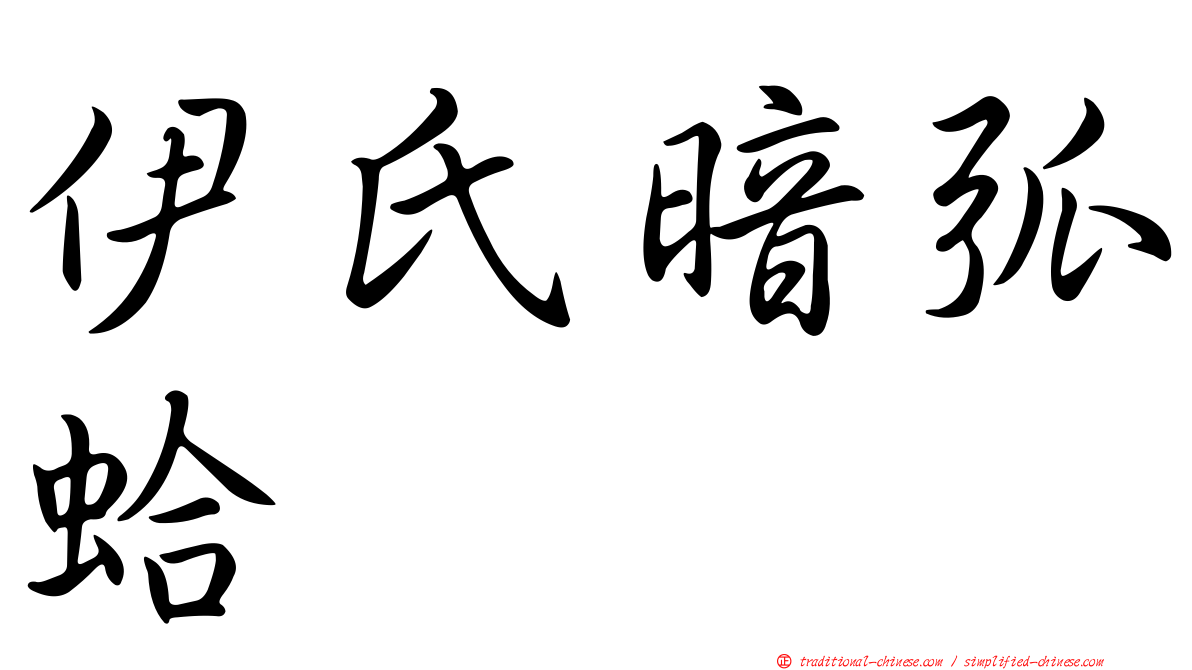 伊氏暗弧蛤