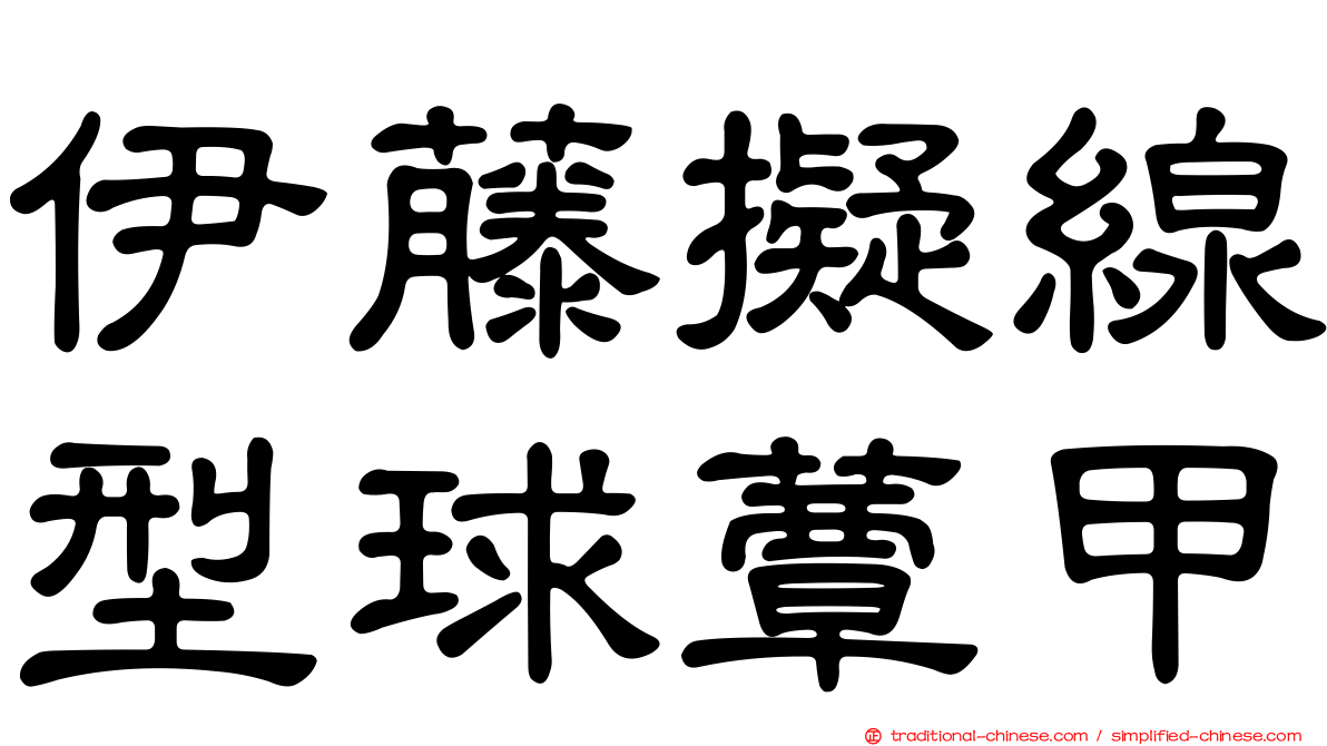 伊藤擬線型球蕈甲