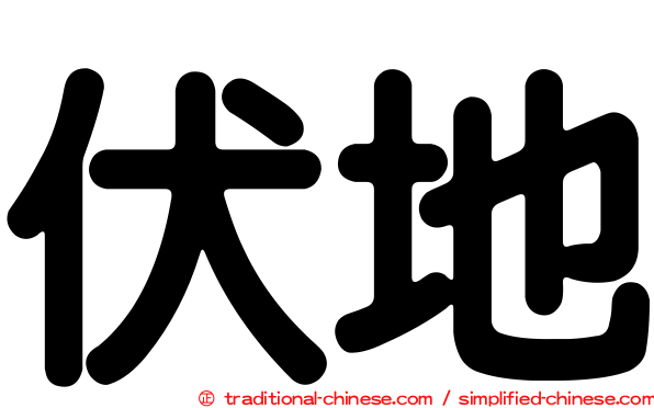 伏地