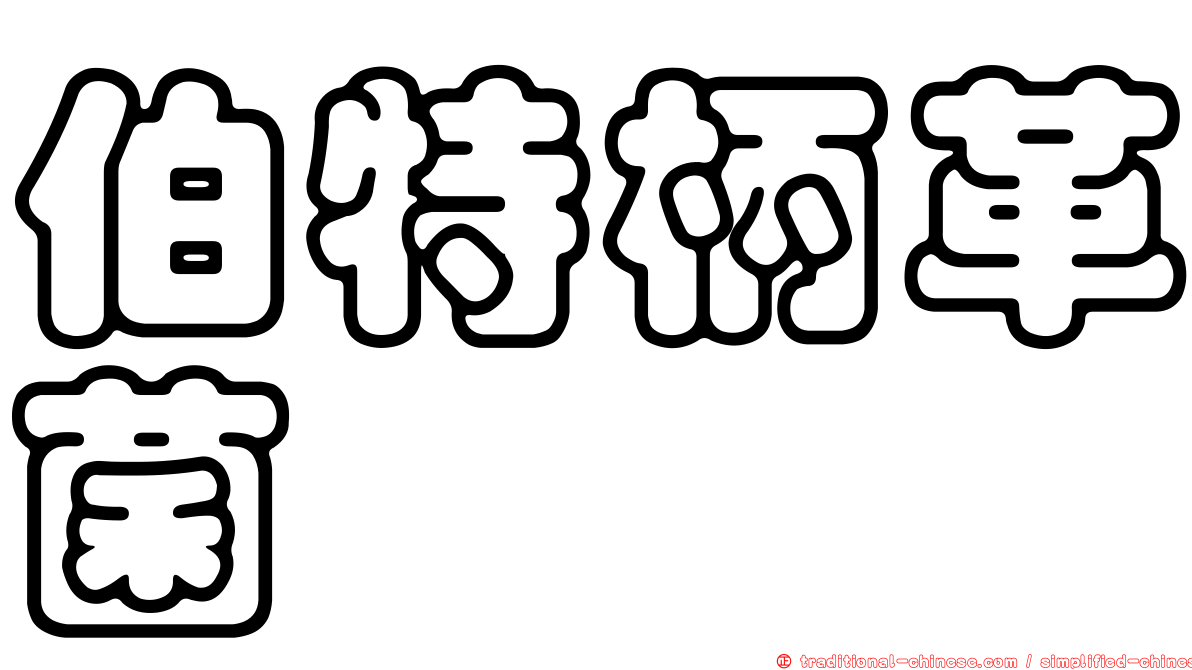 伯特柄革菌