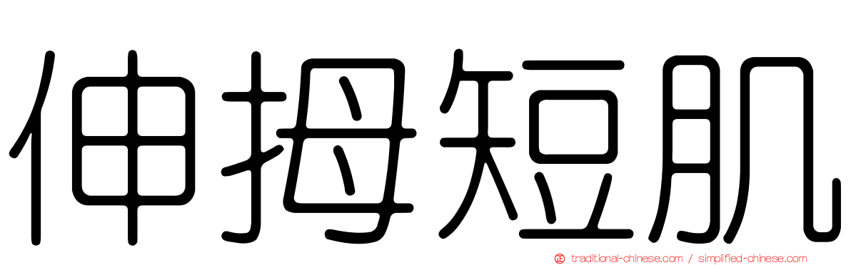 伸拇短肌