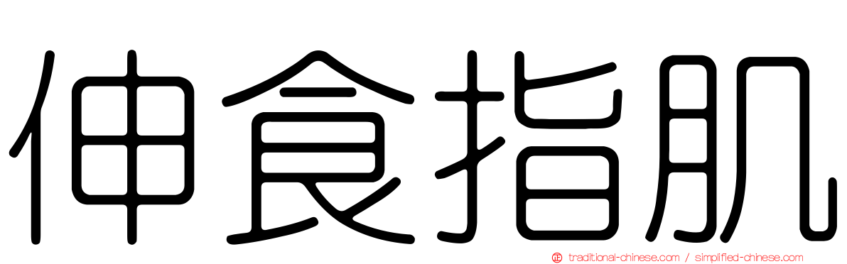 伸食指肌