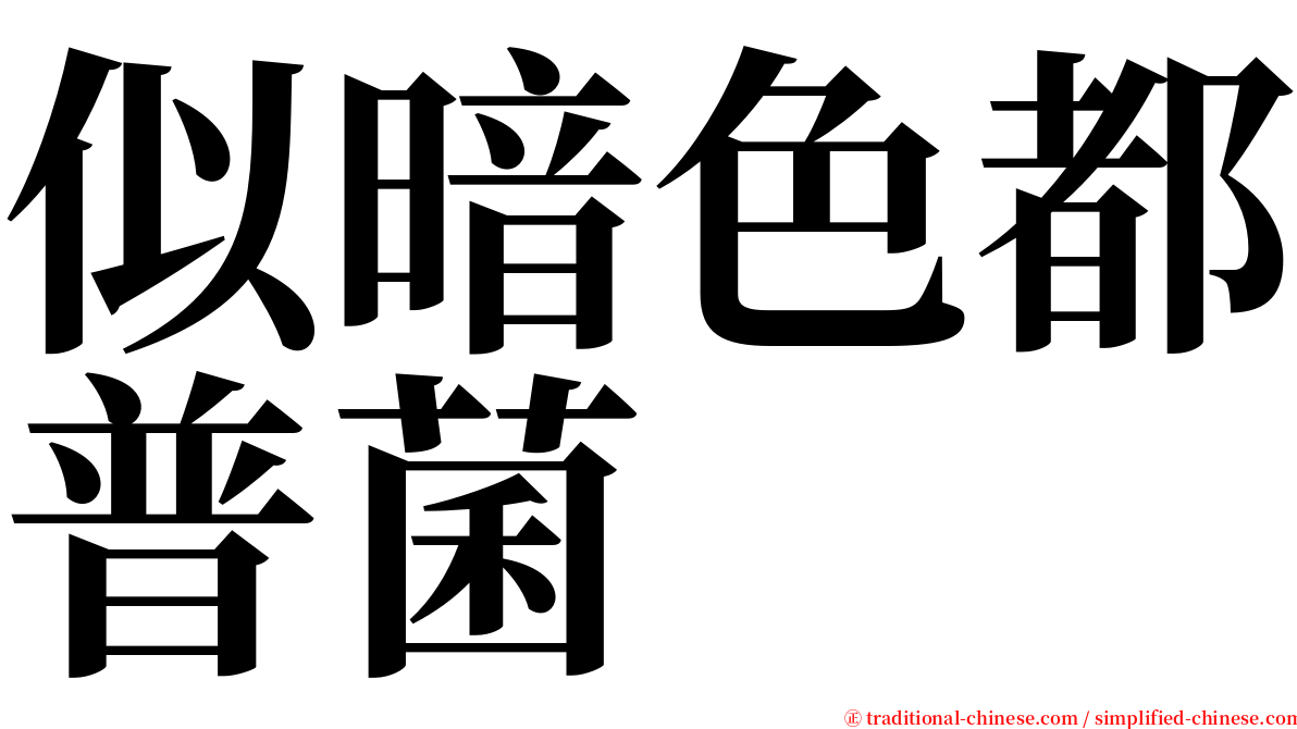 似暗色都普菌 serif font