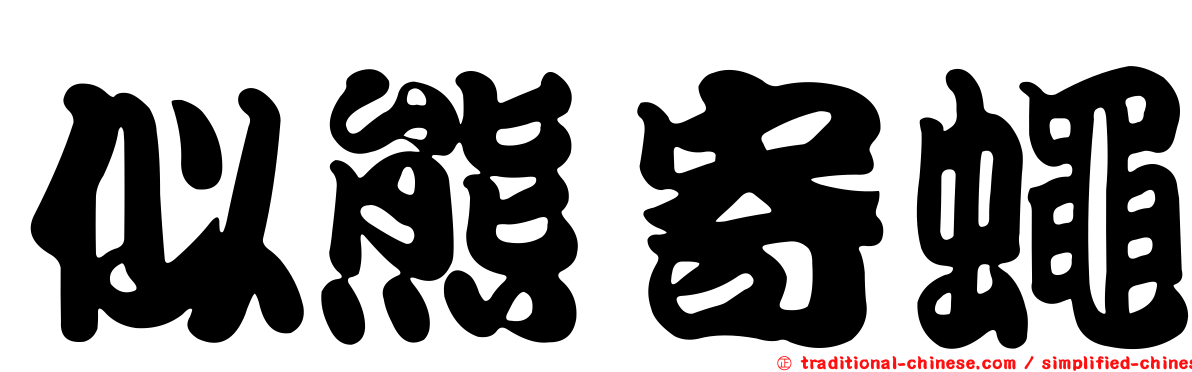 似熊寄蠅