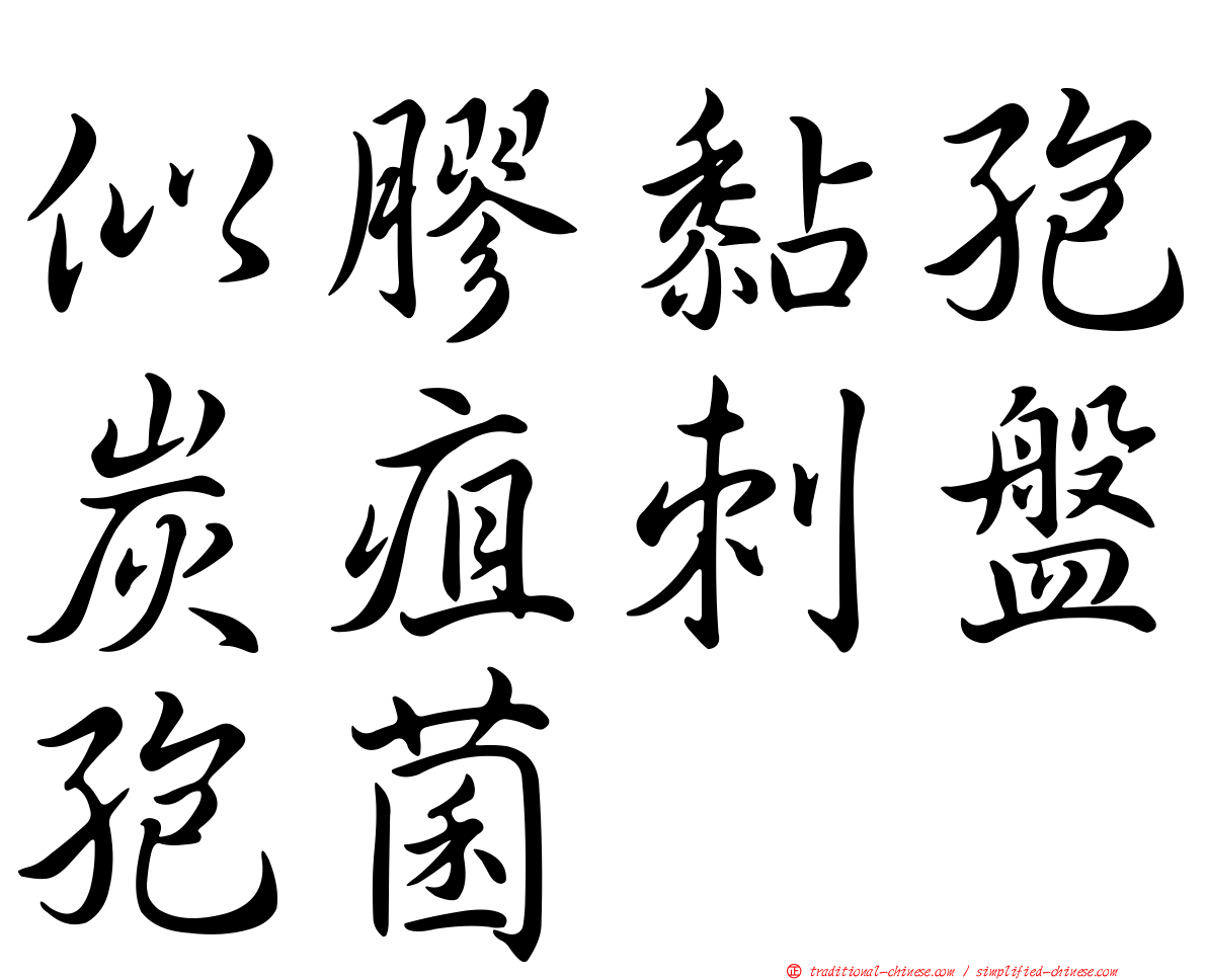 似膠黏孢炭疽刺盤孢菌