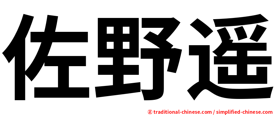 佐野遥