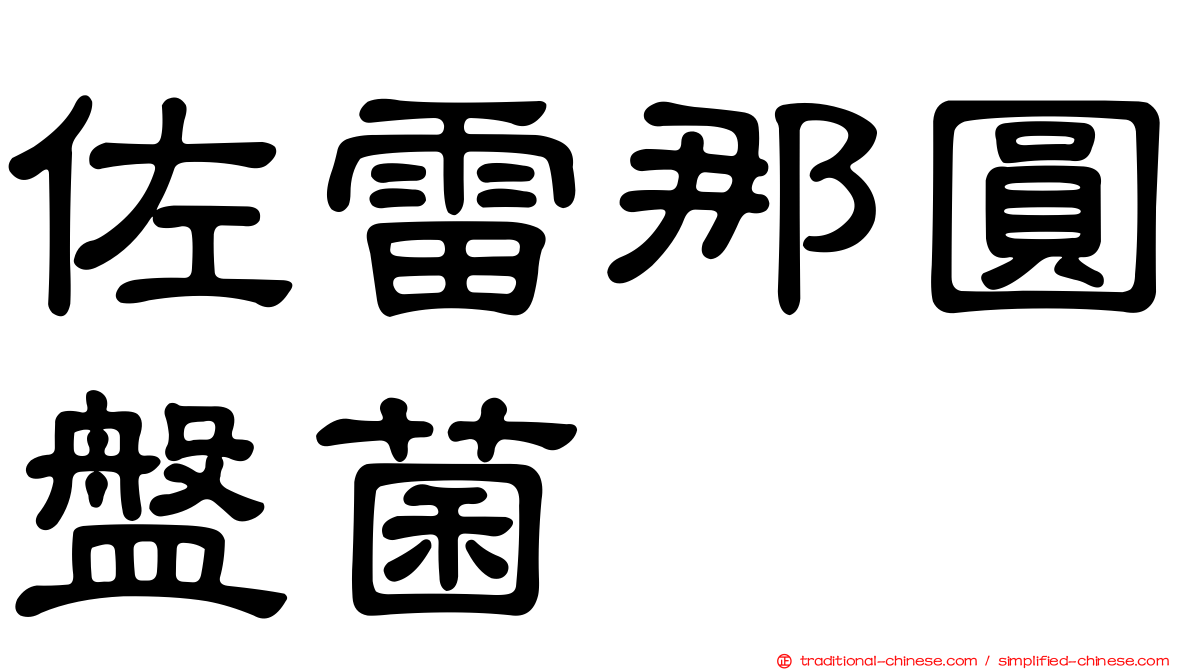 佐雷那圓盤菌