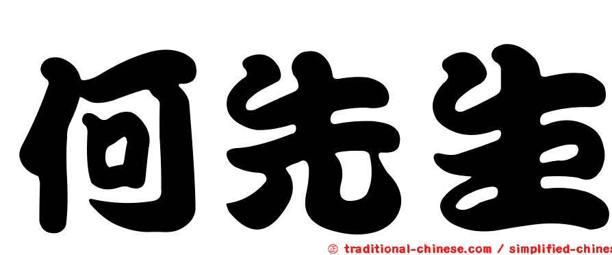何先生