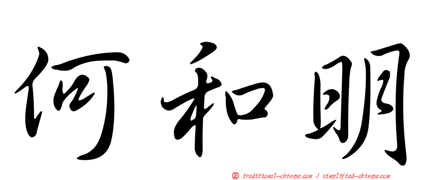 何和明