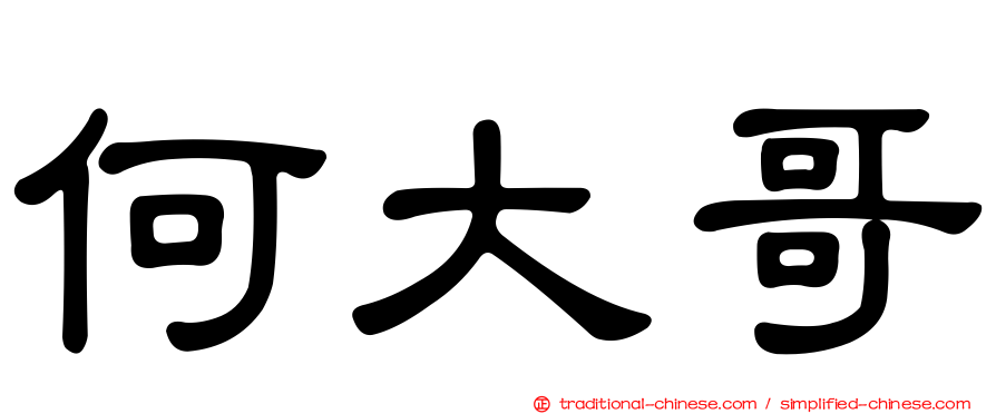 何大哥