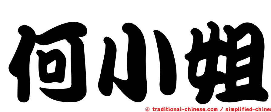 何小姐
