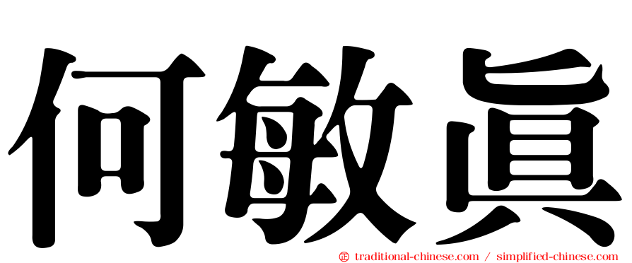 何敏真