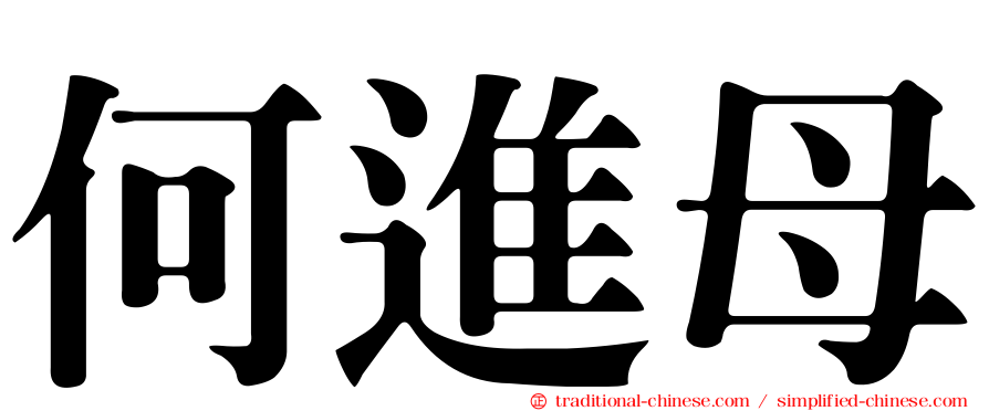 何進母