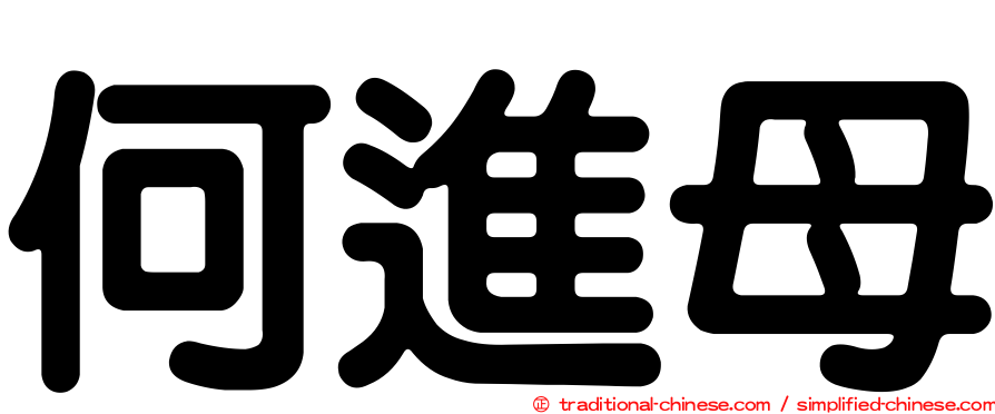 何進母