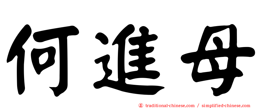 何進母
