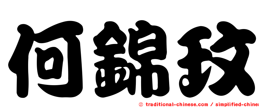 何錦玟