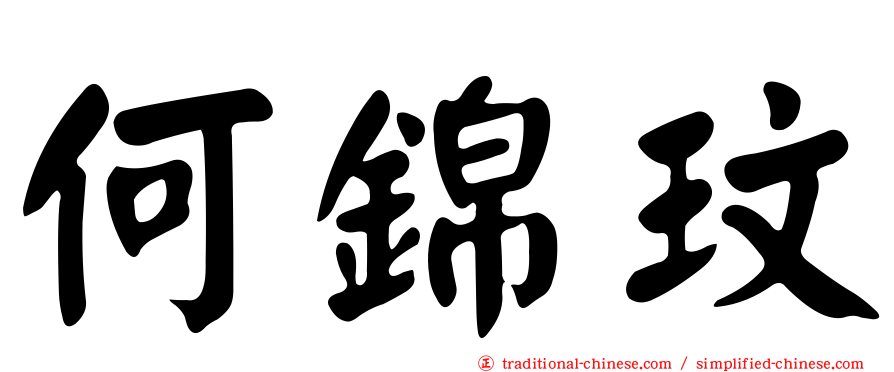 何錦玟
