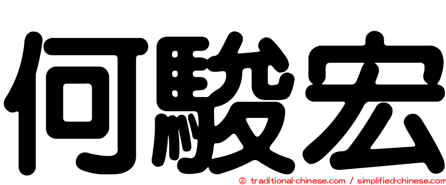 何駿宏