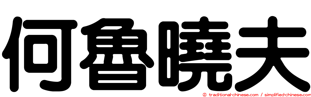 何魯曉夫