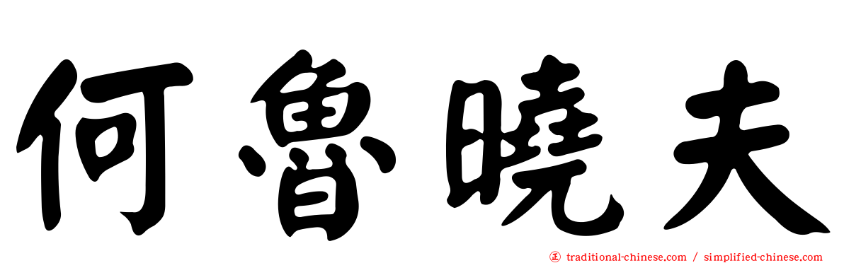 何魯曉夫