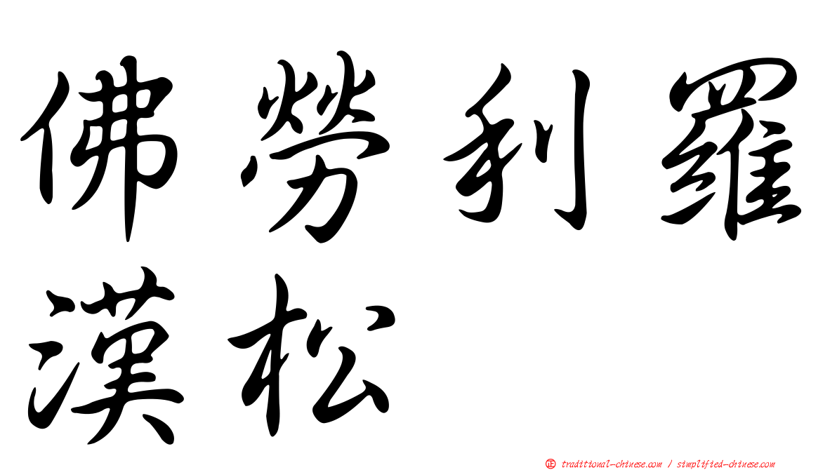 佛勞利羅漢松