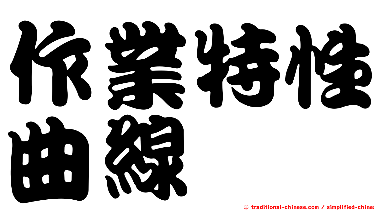 作業特性曲線
