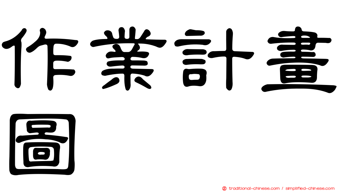 作業計畫圖
