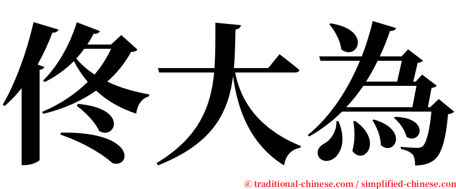 佟大為 serif font