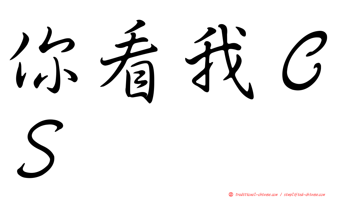 你看我ＣＳ